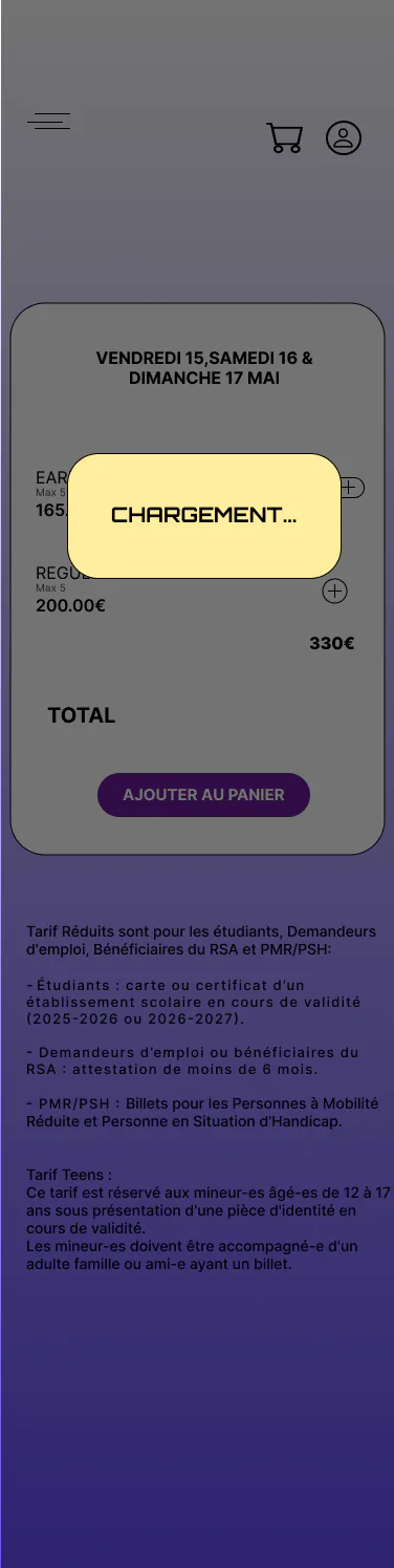 Pass 3 jours - chargement - wireframe J-Rock Soundwave Festival